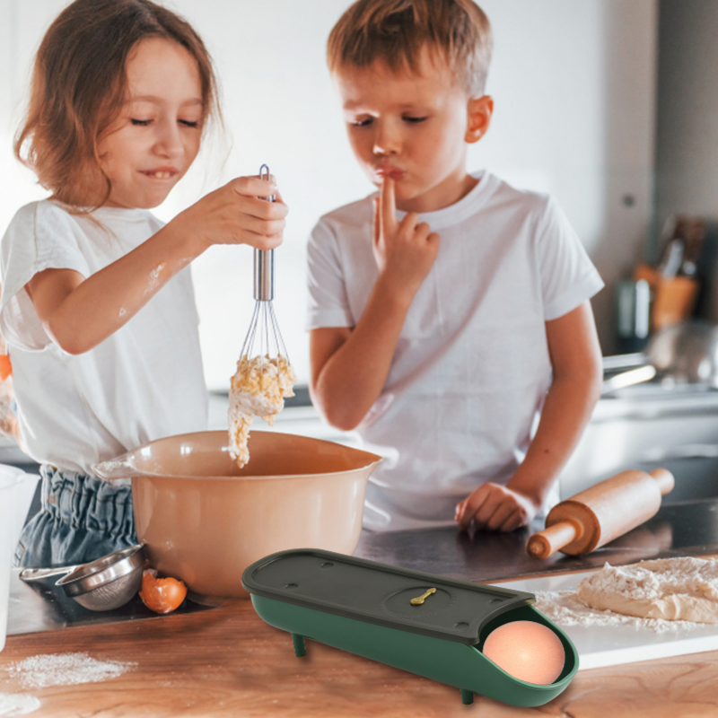 Egg Storage Rolling Box Organizer